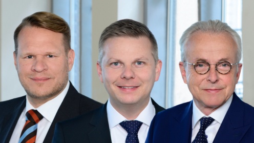 Die drei Geschäftsführer von Warburg-HIH Invest