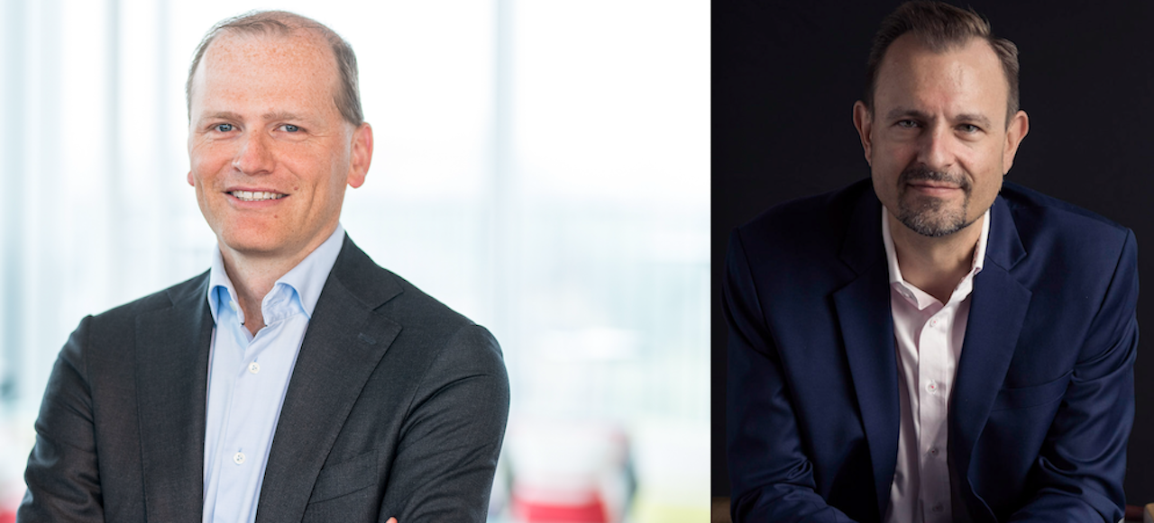 Markus Heyen, Geschäftsführer und Leiter des Bereichs Versicherungen bei Accenture DACH (li.) und Thomas Holderegger, Leiter des Bereichs Security bei Accenture, Schweiz.