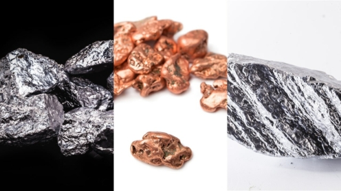 Aluminium, Kupfer und Nickel