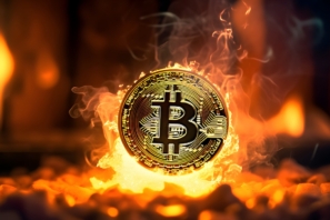Bitcoin in Flammen