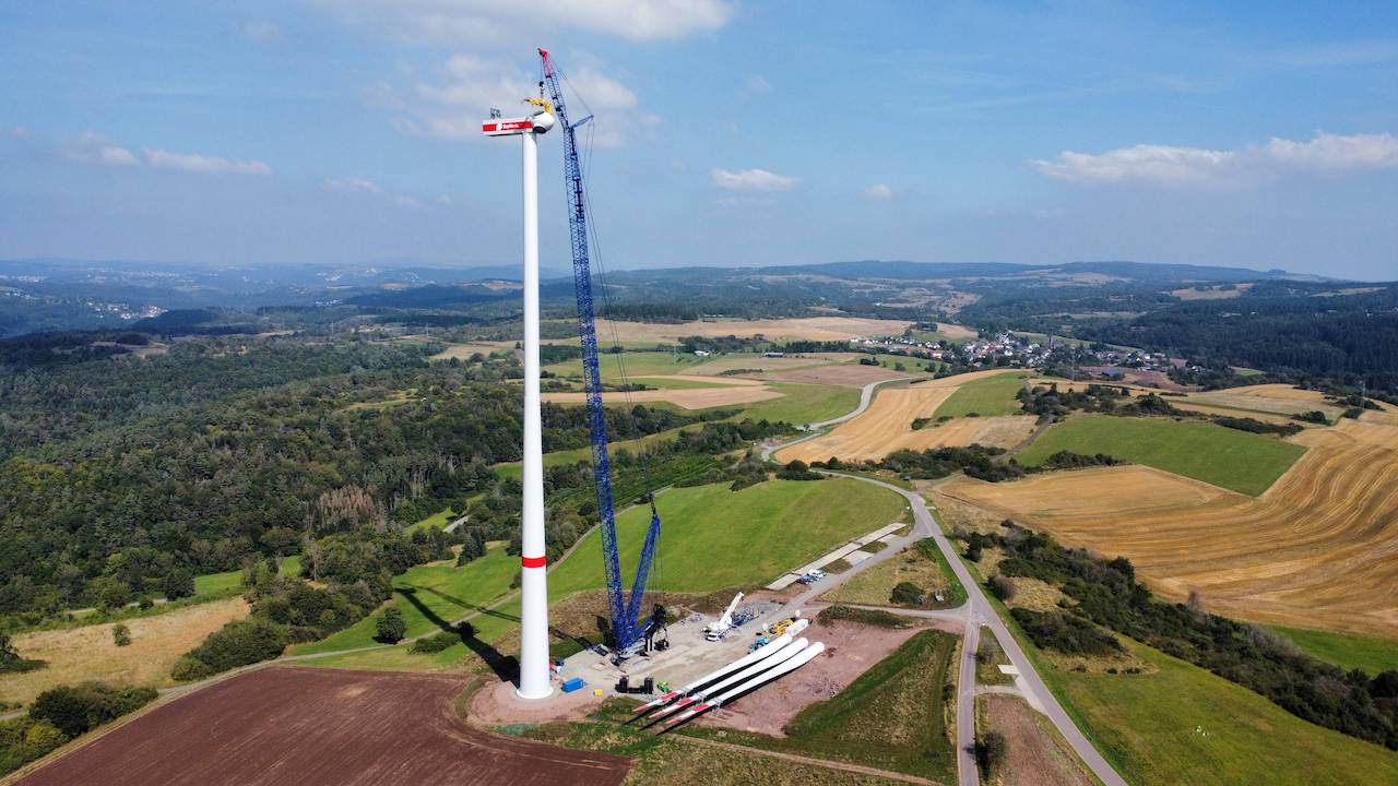 Windpark in der Nähe von Kaiserslautern